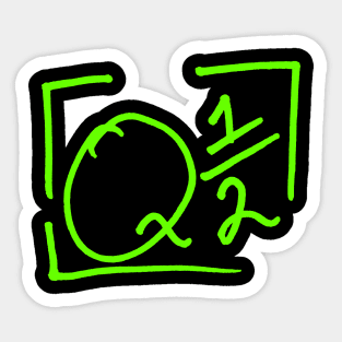 Q 1/2 Sticker